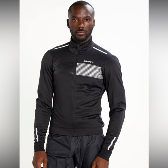 Craft Verve Glow Wayerproof Biking Jacket Black Sz S Bike Cycling Tactical Gear - Picture 1 of 16